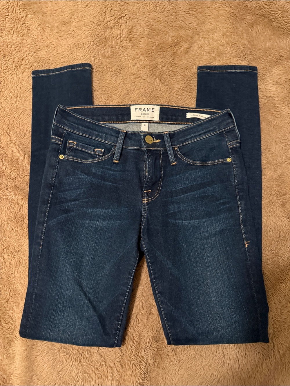 Frame Denim Indigo Skinny Jeans